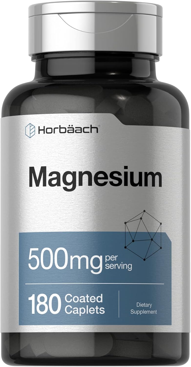 Horbaach Magnesium 500mg per serving 180 Caplets