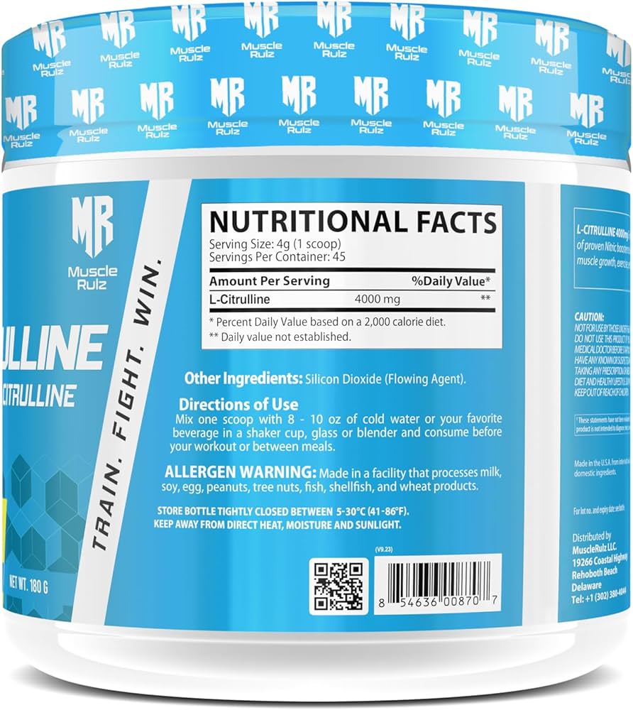 Muscle Rulz %100 Citrulline 4000 mg 45 Servis (ABD MENŞEİ) - Galeri