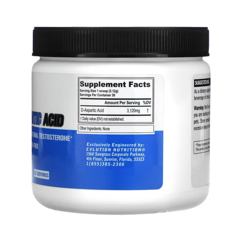 EVLution Nutrition, DAA-Aspartic Acid, Unflavored - Galeri