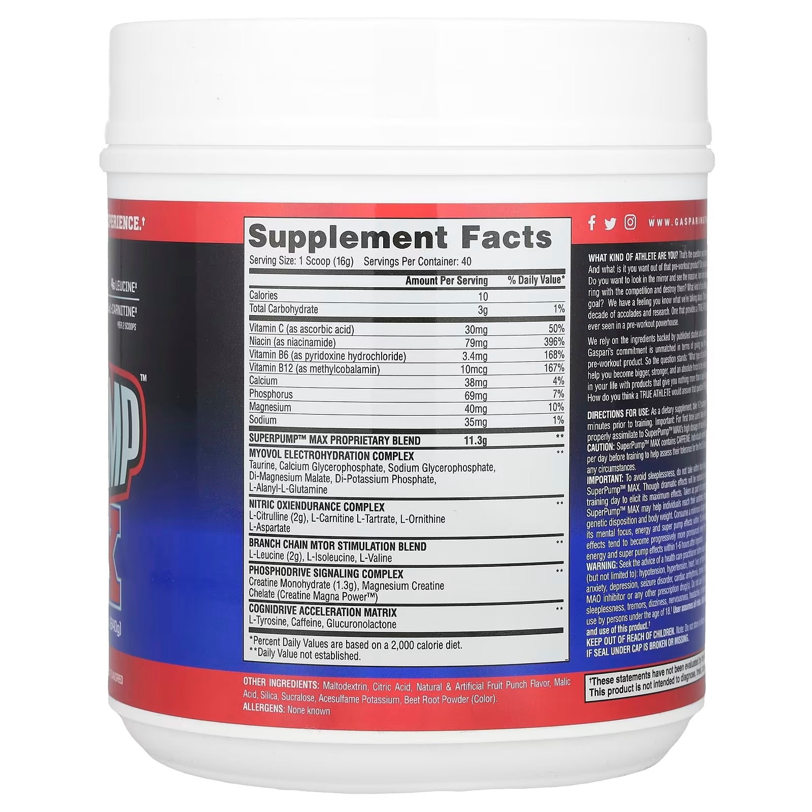 Gaspari Nutrition Super Pump Preworkout 40 Servis - Galeri
