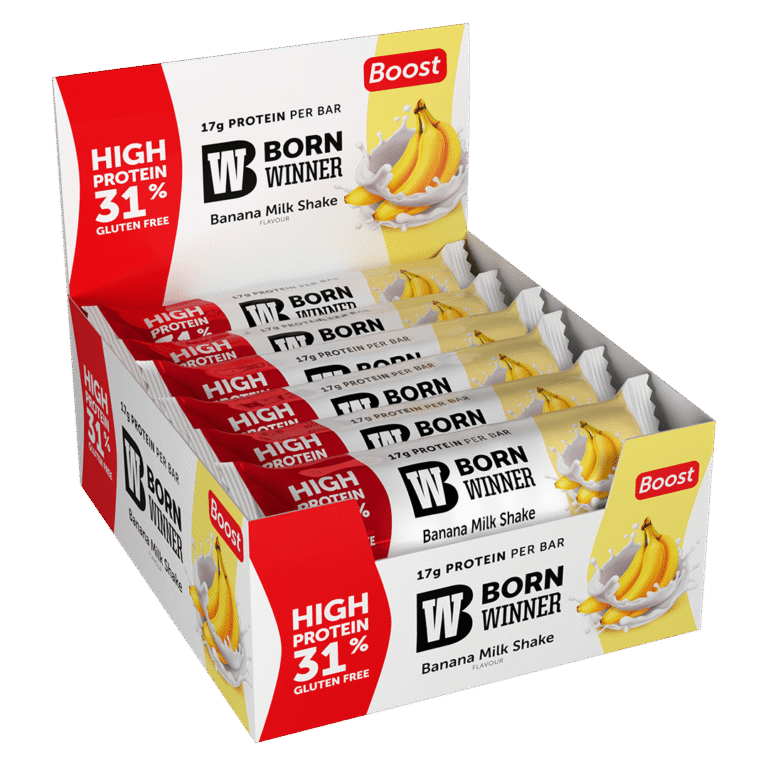 BORN WINNER Boost Protein Bar Box / 12 x 75 g - Galeri