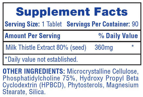 Hitech Milk Thistle for Liver Silymarin Deve dikeni Support 90 Tablet - Galeri