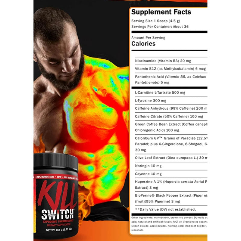 Mutant KILL SWITCH Thermogenic Fat Burner Yağ yakıcı - Galeri