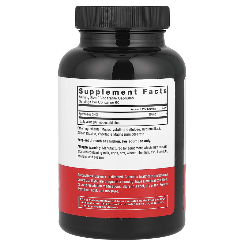 Force Factor Spermidine Antioxidants Supports Cellular Health 120 Vegetable Caps - Galeri