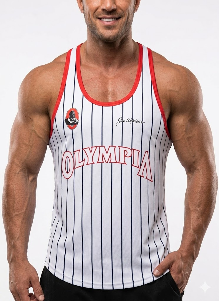 Olympia Baskili Beyaz Cizgili Beast Mode Atlet
