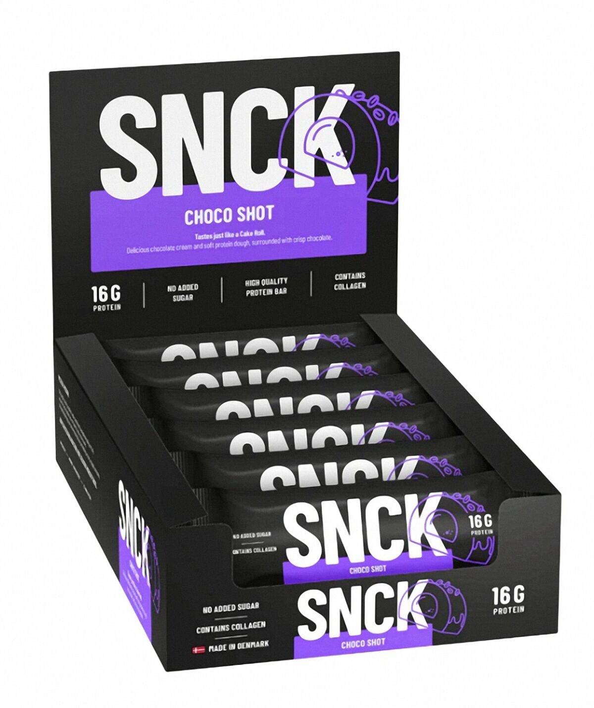 Snck Protein Bar 12*55 Gr -  Choco Shot -  Yer Fıstık