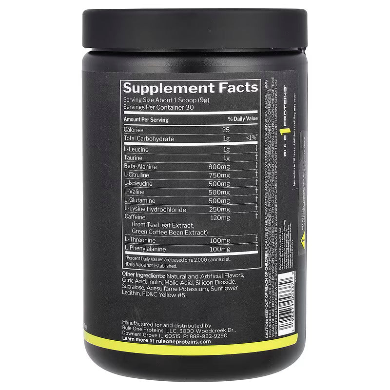 Rule One Proteins Energized Amino Recovery Support - Galeri