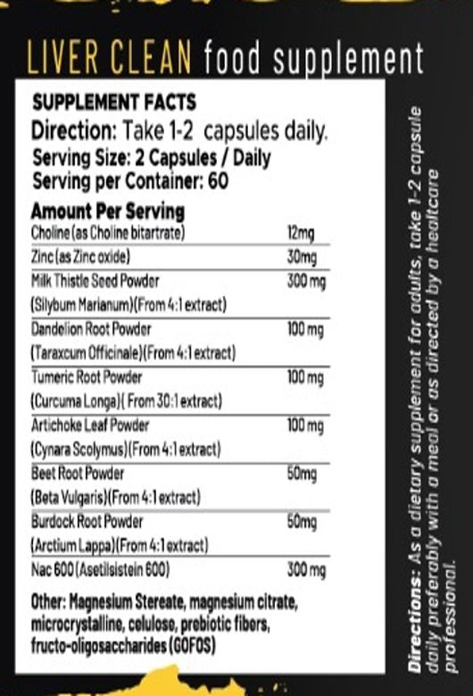 Hard Muscle Liver Liv52 Detox Milk Thistle Nac Clean 60 Kapsül - Galeri