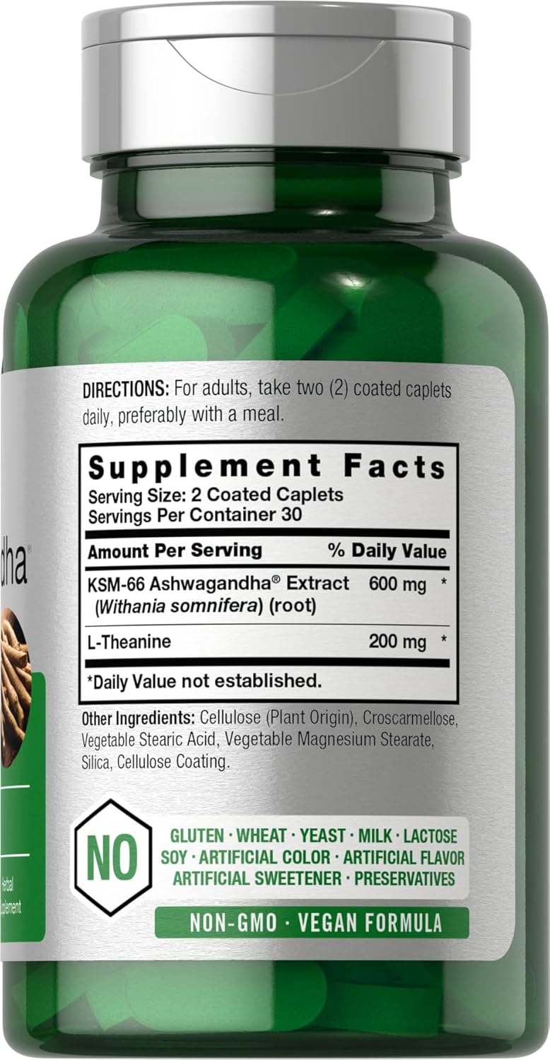 Horbaach KSM66 Ashwagandha 600mg | with L-Theanine 60 Tablet - Galeri