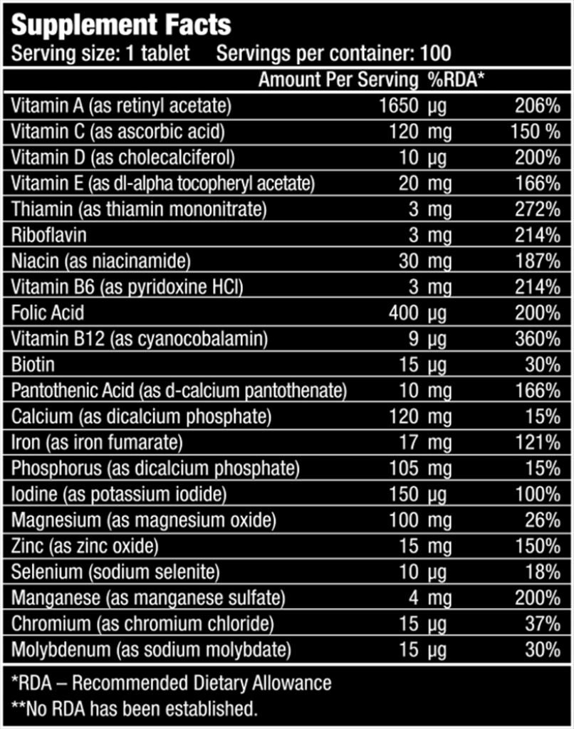 BioTech USA One-A-Day Calcium-Methylfolate Vitamin Complex 100 tablets - Galeri