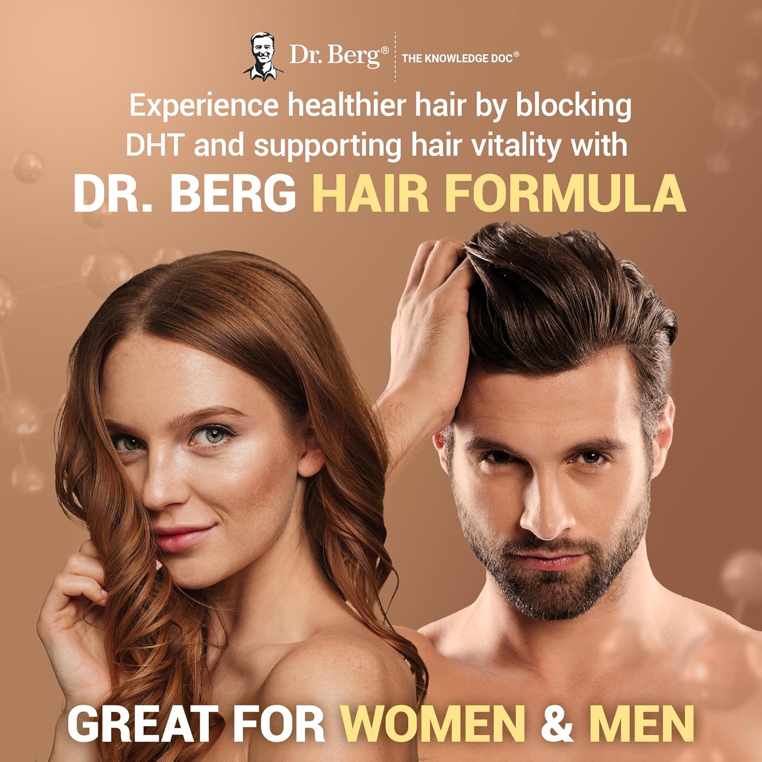 Dr. Berg All-in-One Vitamins for Hair Skin & Nails with Biotin Saw Palmetto DHT Blocker 90 Caps - Galeri