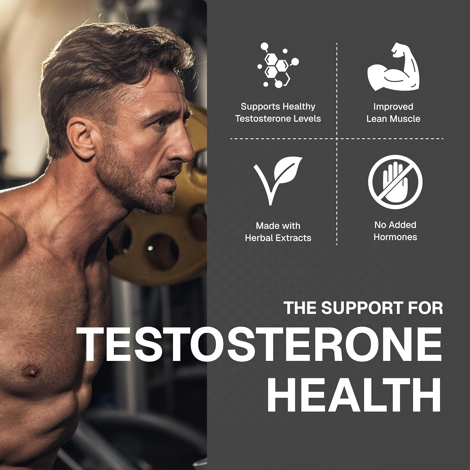 Weider Prime Testosterone Men's Support Zinc Ksm66 Enriched with Vitamins & Mineral 120 Caps - Galeri