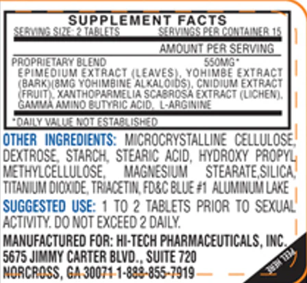 Hi-Tech Stamina-Rx Men's 30 Tablets (YOHİMBİNE+EPİMEDİUM) - Galeri