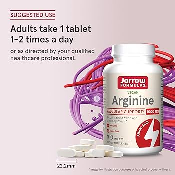 Jarrow Arginine Arjinin 1000 mg 100 Tablets - Galeri