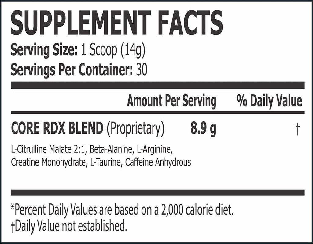 CORE CHAMPS RDX PREWORKOUT (ABD VERSİYON FDA ONAYLI) - Galeri