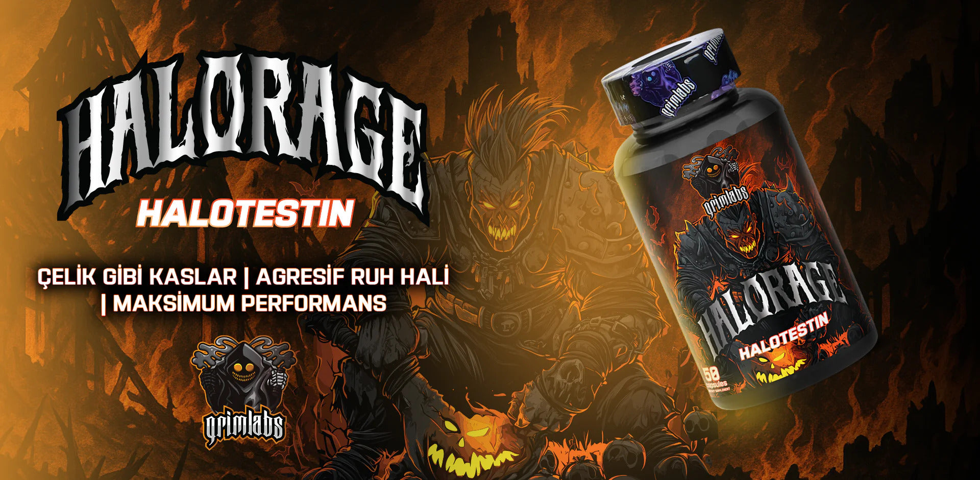 Grimlabs Halorage Halotestin 5 mg 50 Servings - Galeri