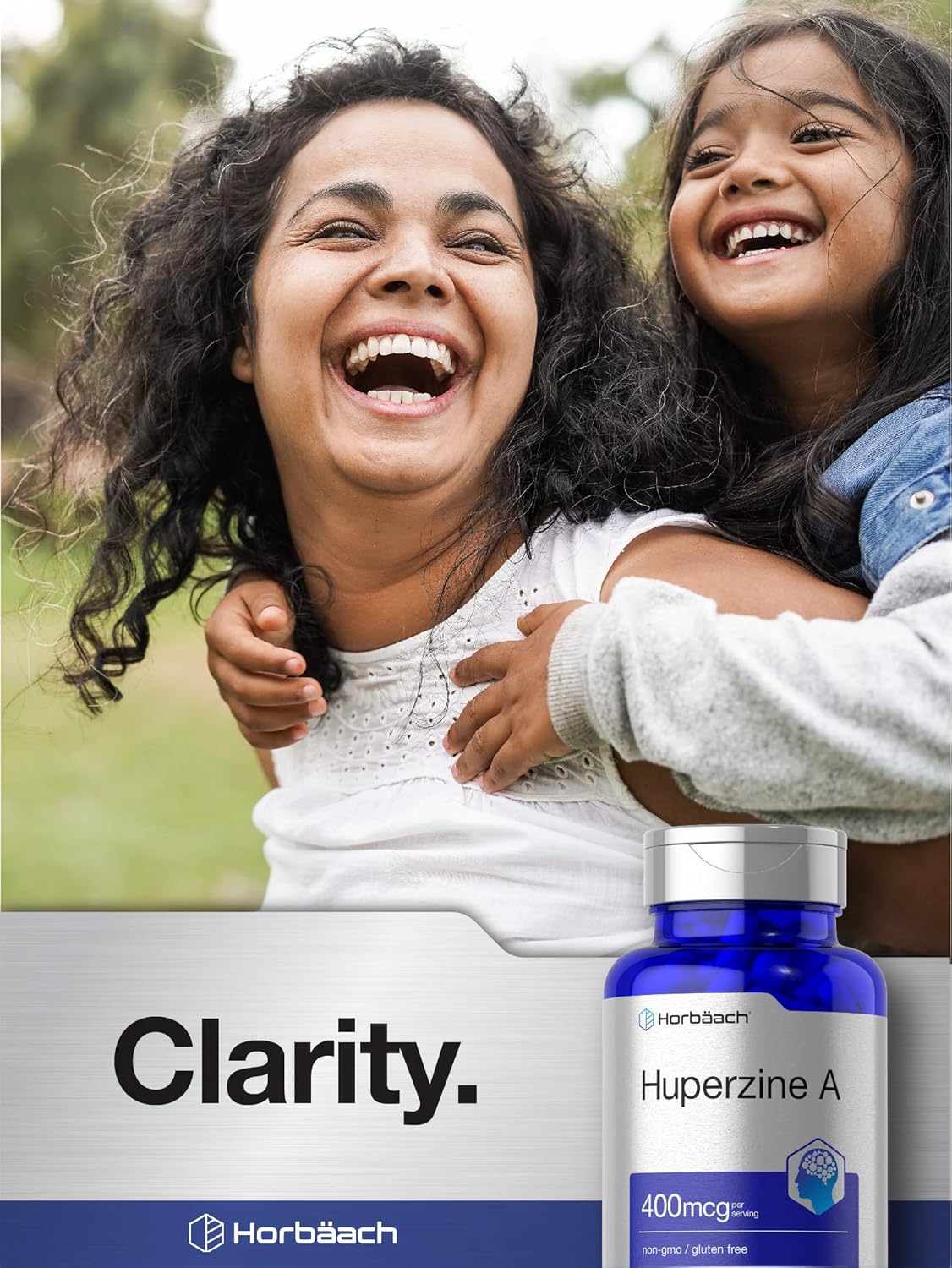 Horbaach Huperzine(Huperzia serrata) A 400mcg | 180 Capsules | Non-GMO, Gluten Free - Galeri