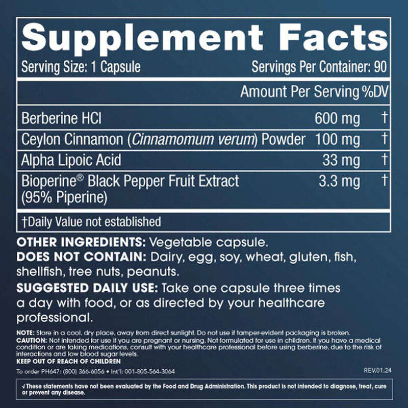 ProHealth Longevity Berberine Plus Cinnamon Glucose Support 1800 Mg 90 Kapsül - Galeri