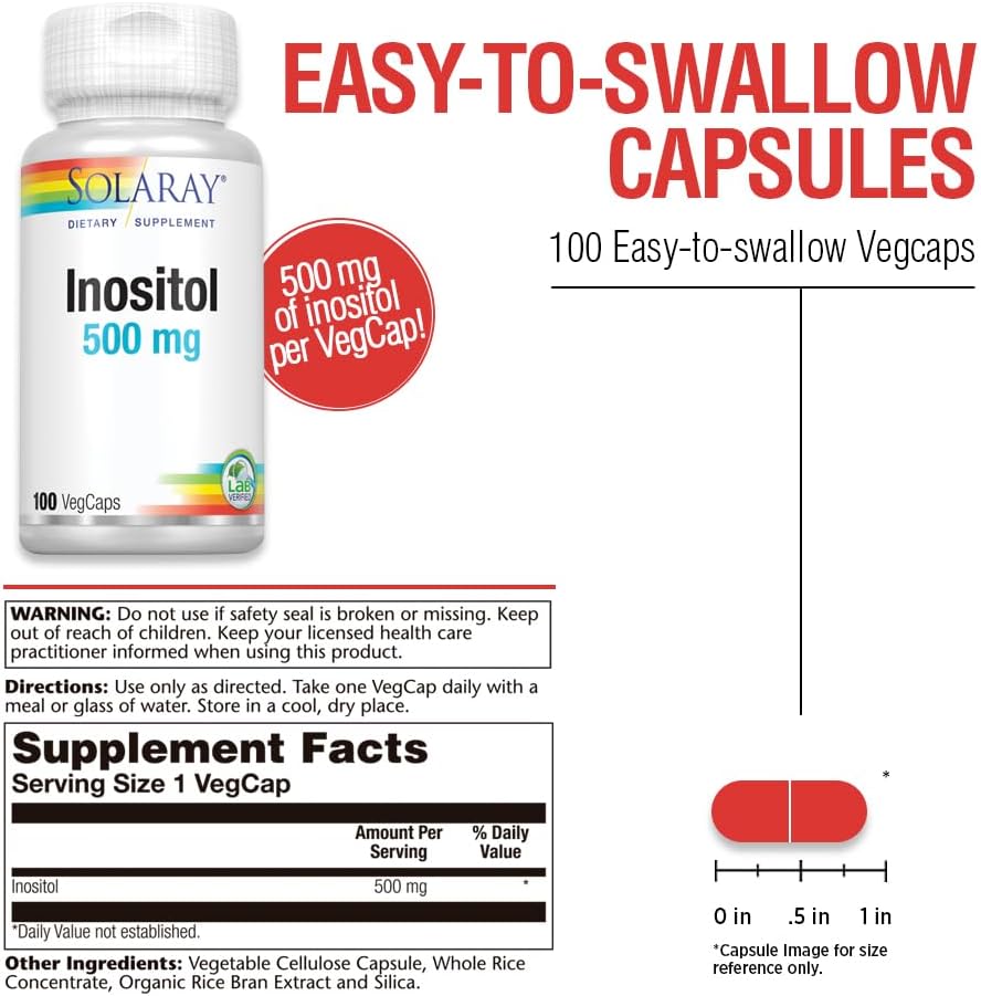 Solaray Inositol 500 mg 100 Caps - Galeri