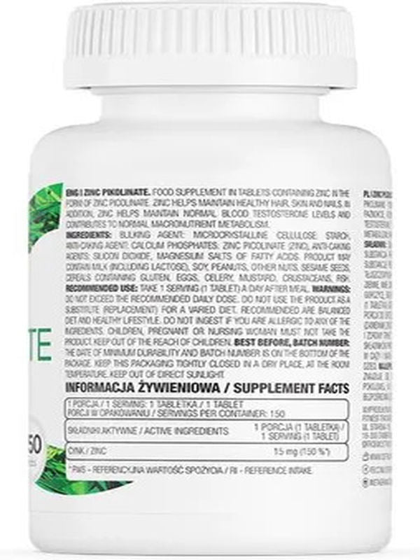 OstroVit Zinc Çinko Picolinate 150 tablet - Galeri