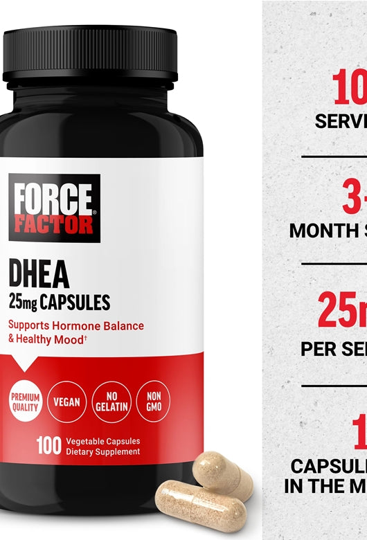 Force Factor Dhea 25 Mg 100 Vegetable - Galeri