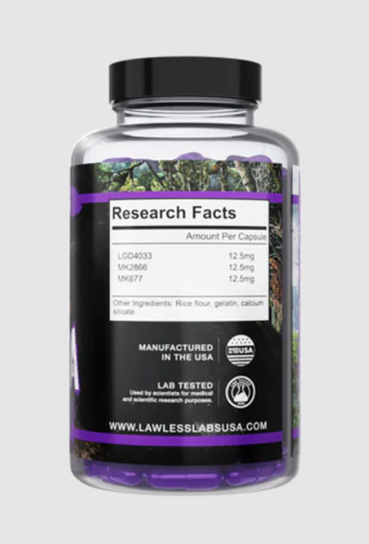 Lawless Labs Trifecta 60 Kapsül - Ligandrol + Mk2866 + Mk677 - Galeri