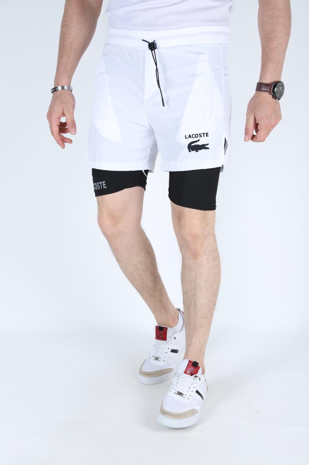 Beyaz Taytli Sort 5 Adet Serili S M L Xl 2Xl