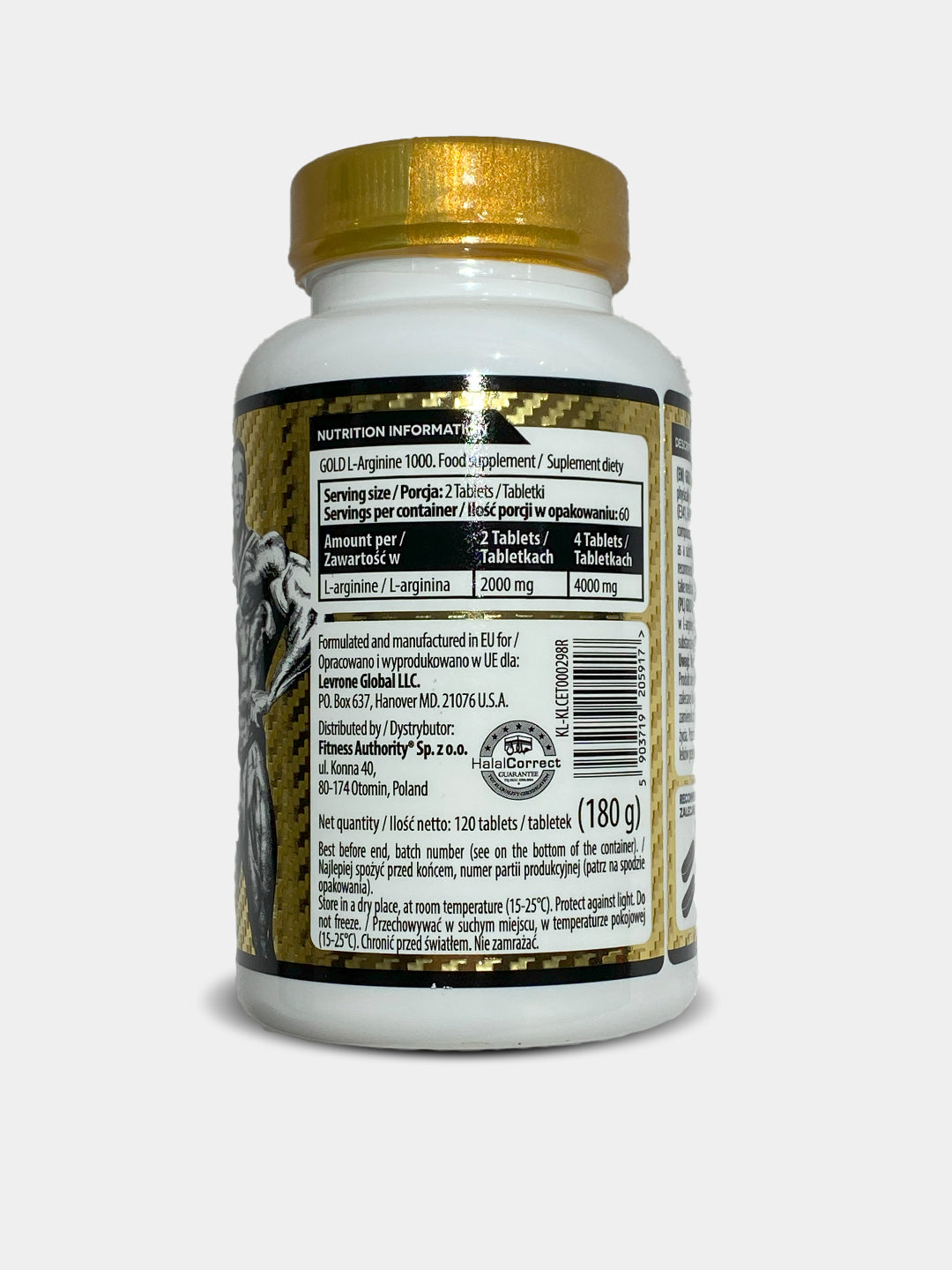 Kevin levrone Gold arginine Arjinin 2000 mg 120 tablet - Galeri