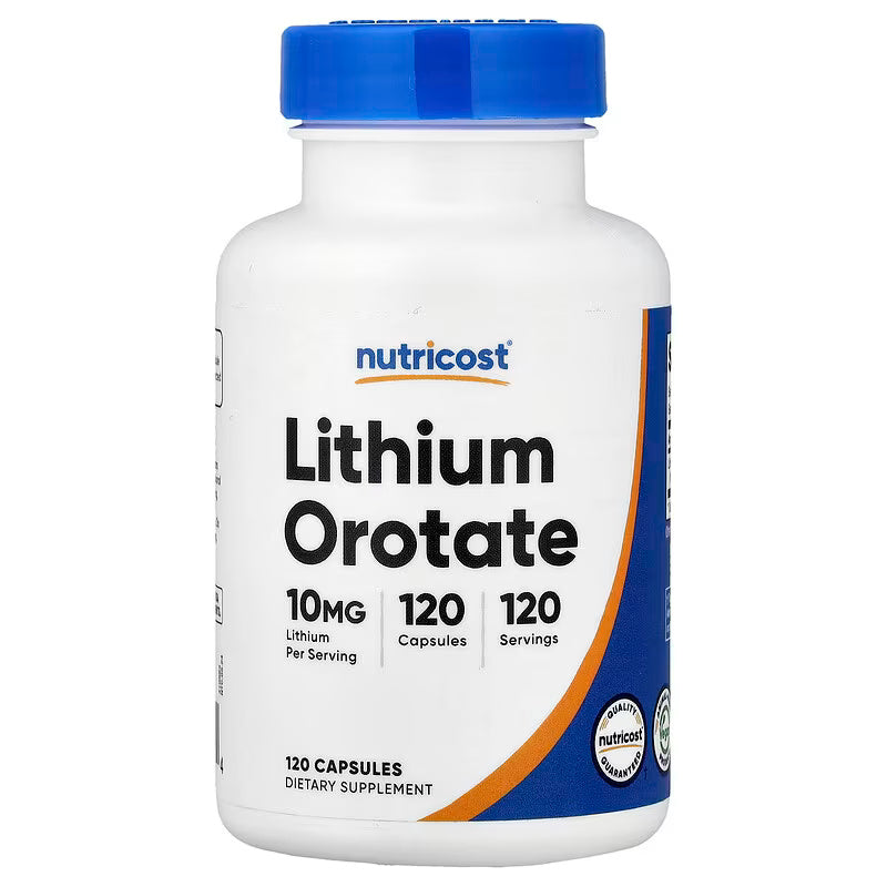 Nutricost Lithium Orotate 10 mg 120 Capsules