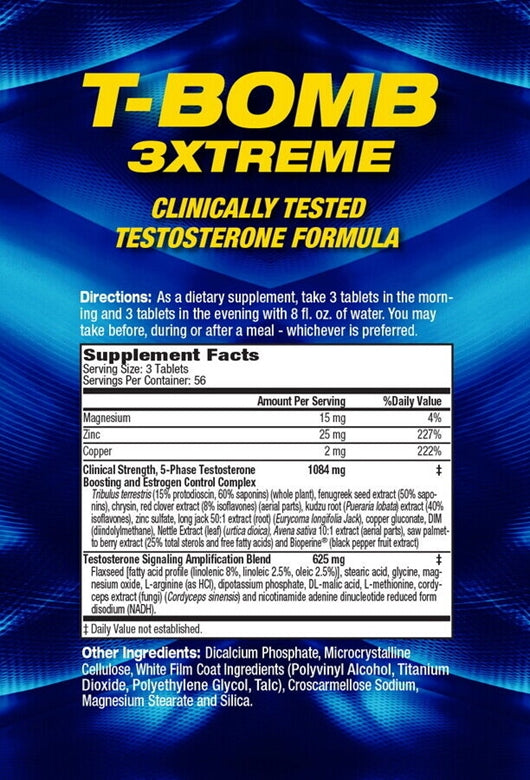 Maximum Human MHP T-Bomb Testosterone Testo Booster 3xtreme 168 Tablet - Galeri