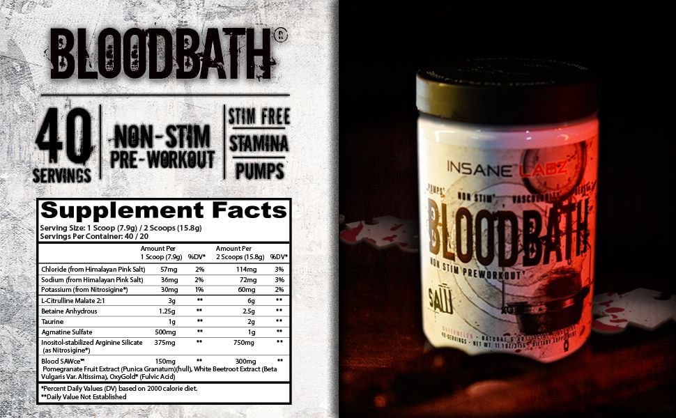 Insane Labz SAW Bloodbath Preworkout - Galeri
