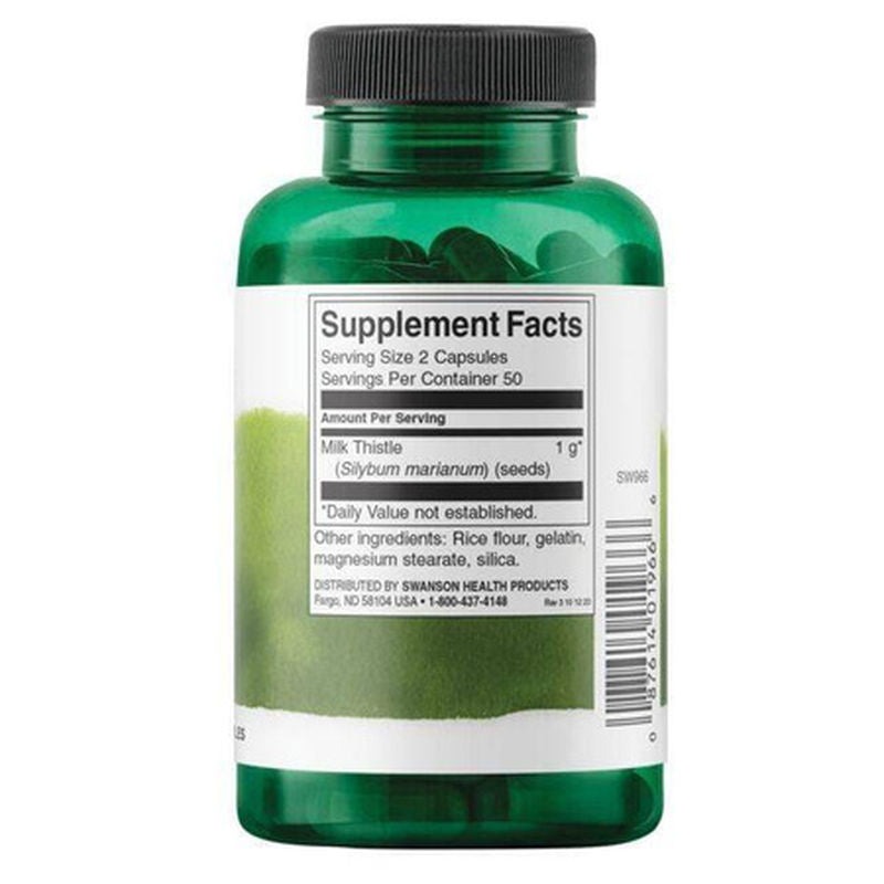 Swanson Milk Thistle Deve dikeni 500 mg 100 Caps - Galeri