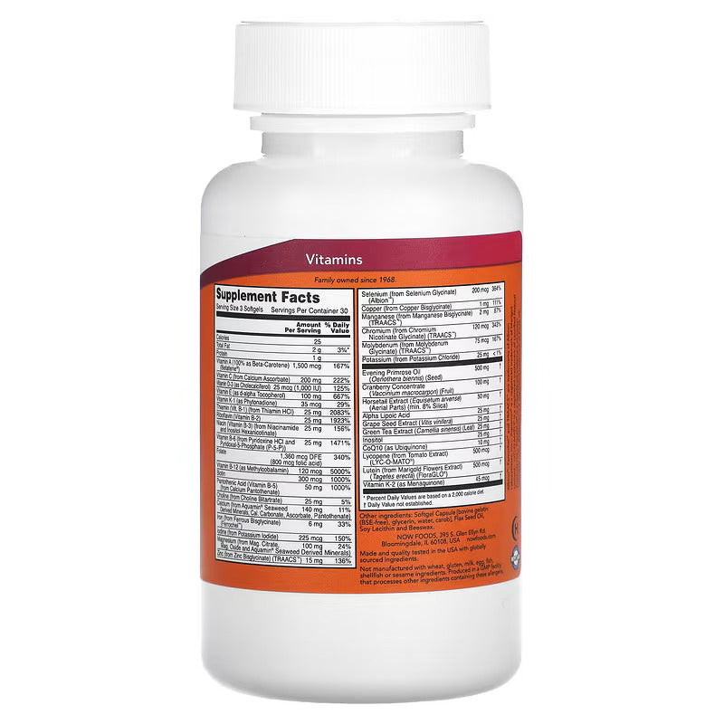 NOW Foods, EVE, Superior Women's Multi Vitamin (Molybdenum+İnositol+Selenium+CoQ10 90 Softgels - Galeri