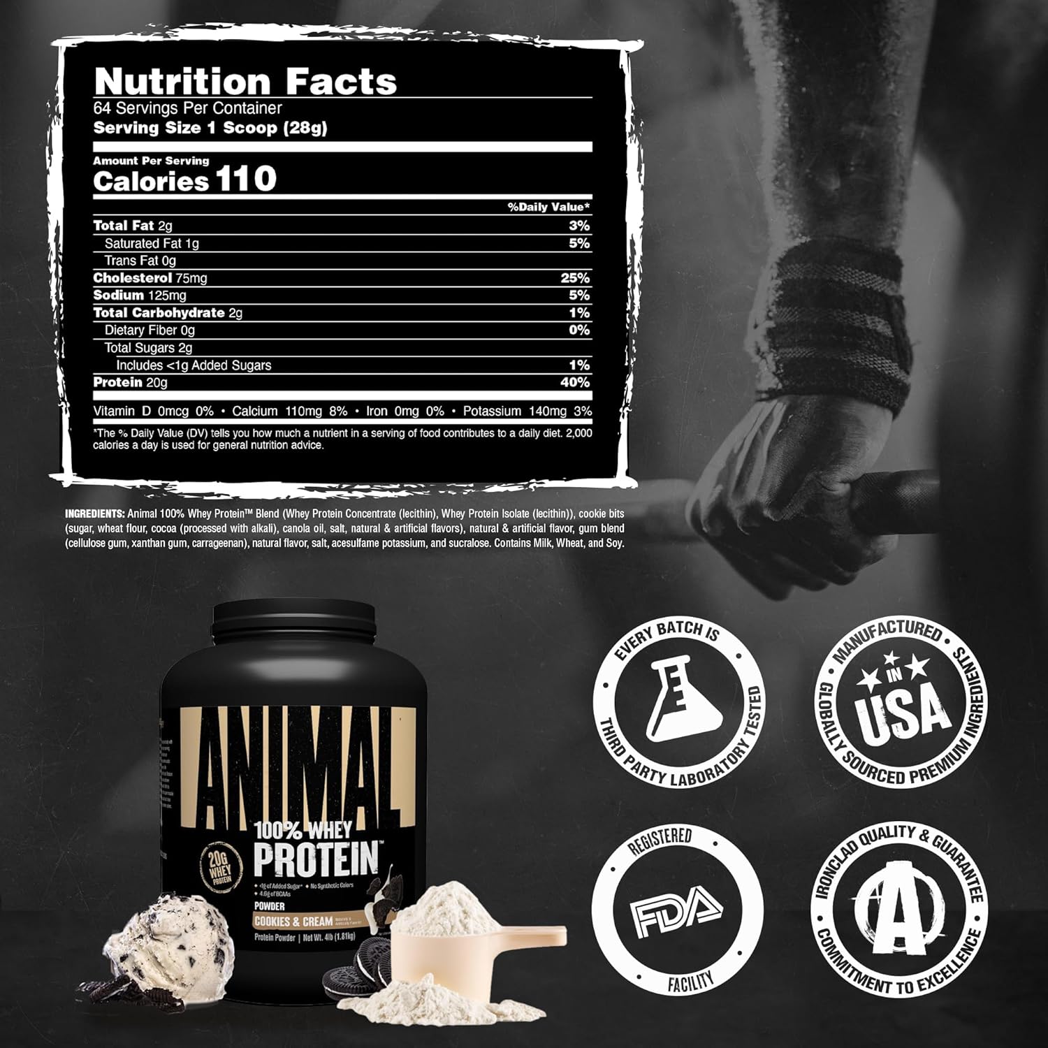 Universal Animal 100% Whey Protein 1,8 Kg - Galeri