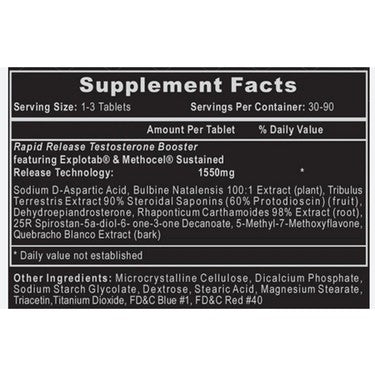 Hitech Bulasterone Daa Aspartic Acid + Tribulus Testo booster 90 Tablet - Galeri