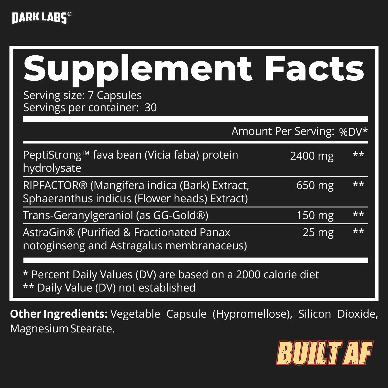 Dark Labs Muscle mass Bulking set (Built AF GH + Alpha Creatine+Ornithine) Kas kütlesi seti - Galeri