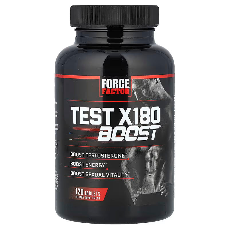 Force Factor Test X180 Booster Male Vitality Daa Aspartic acid Trbiulus Black maca 120 Tablet - Galeri