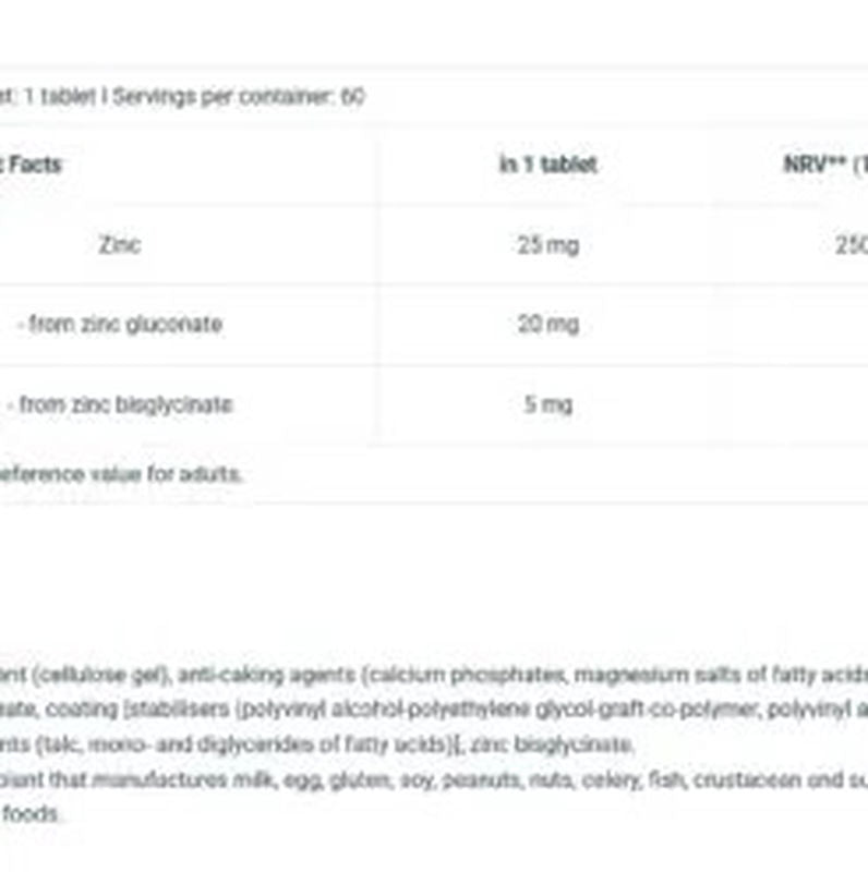 BIOTECH USA Zinc Duo - 60 tablet - Galeri
