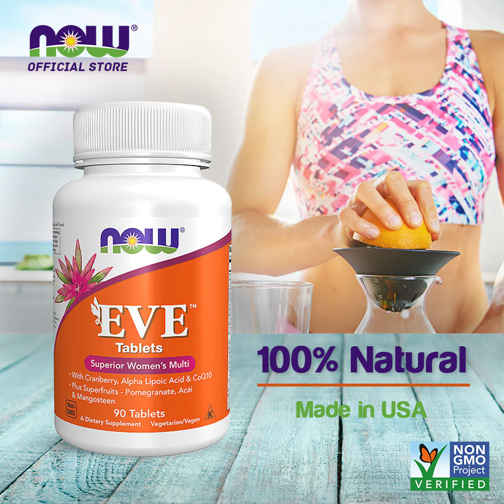 NOW Foods, EVE, Superior Women's Multi Vitamin (Molybdenum+İnositol+Selenium+CoQ10 90 Softgels - Galeri