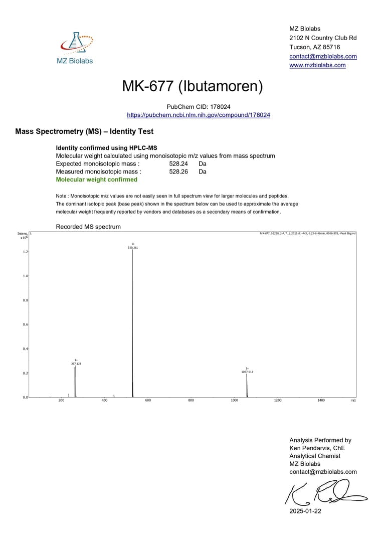 Lawless Labs MK677 25Mg 30 ML Likit Sarms - Galeri