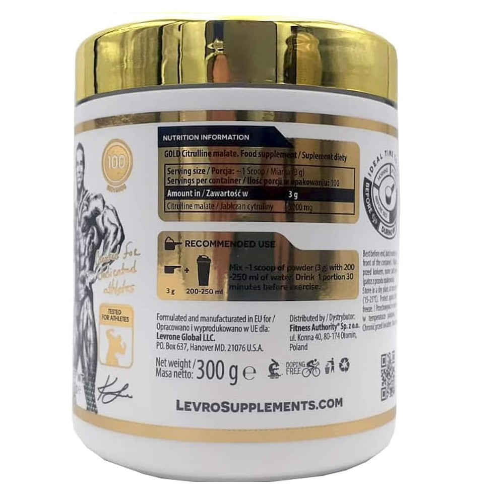 Kevin Levrone Gold Citrulline Malate 300 Gram - 100 Servis 3 gr - Galeri