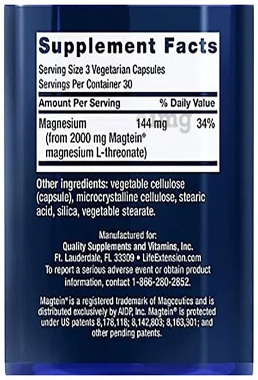 Life Extension Neuro Mag magnesium l-threonate 90 Kapsül - Galeri