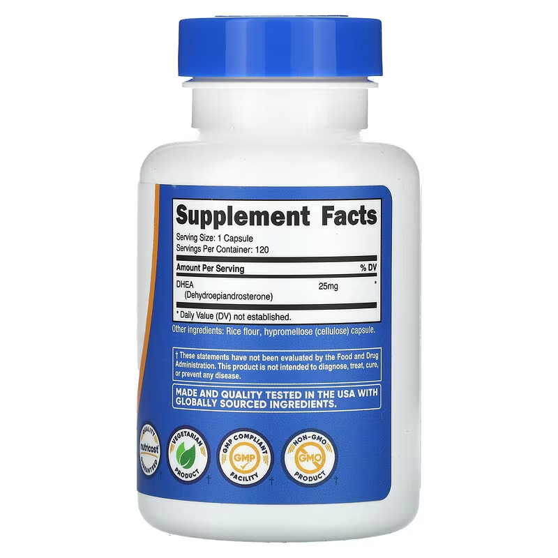 Nutricost 25 mg DHEA 120 Capsules - Galeri