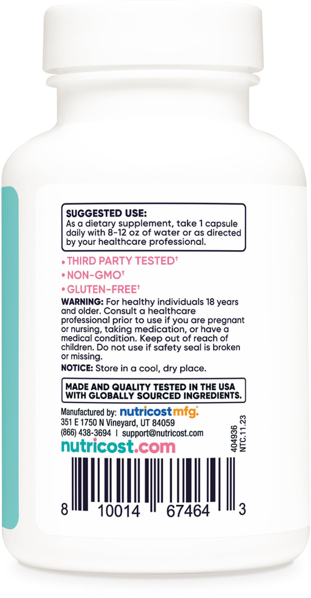 Nutricost Women Biotin With Folate & Marine Collagen Hair Skin & Nails 10,000 mcg 120 Capsules - Galeri