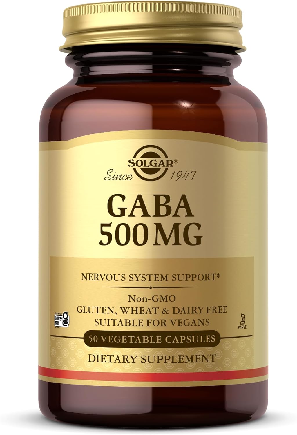 Solgar GABA 500 mg Relaxation & Nervous System 50 Vegetable Caps - Galeri
