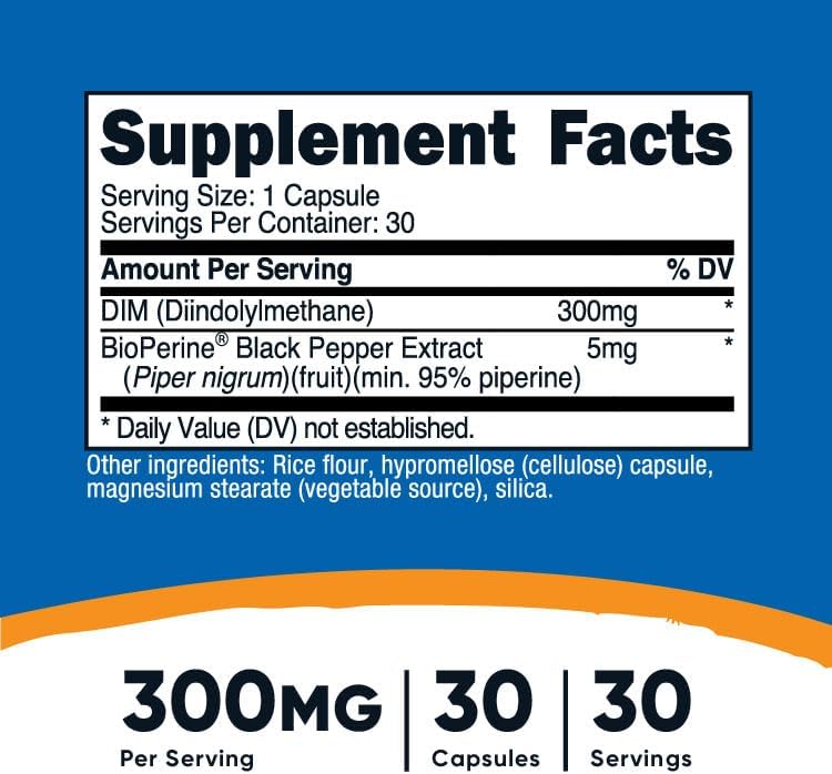 Nutricost DIM Diindolylmethane 300MG 30 Caps - Galeri