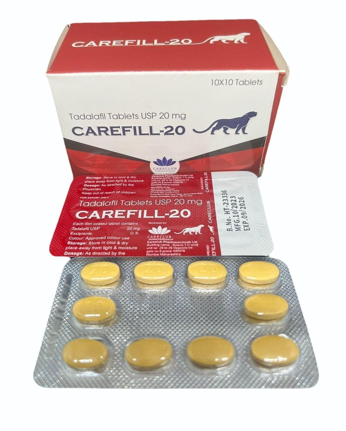 CareFill india Tadalafil Tablet 20mg 100 Tablet - Galeri