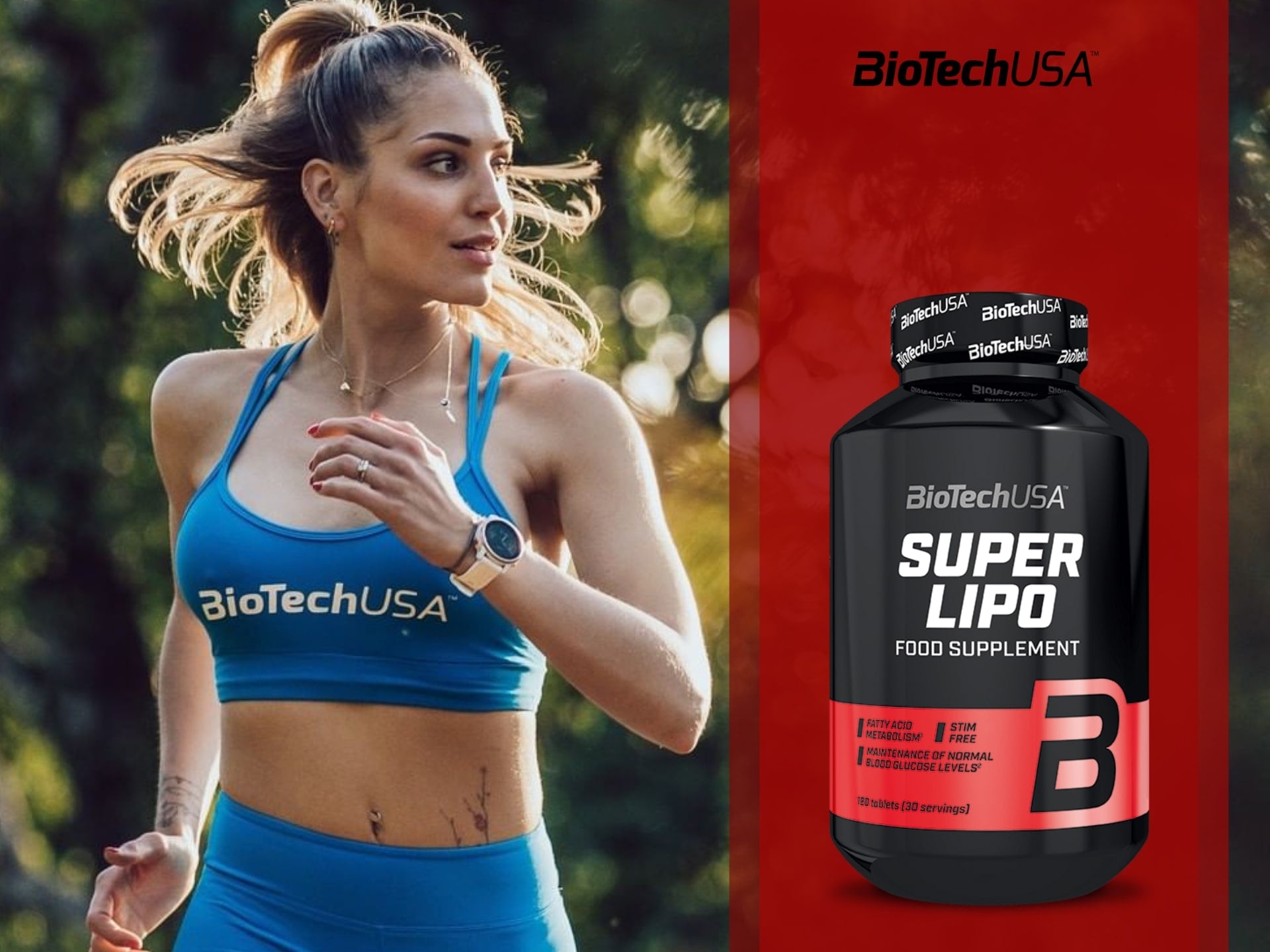 BioTech USA Super Lipo Fat burner (HCA+L-carnitine+Green tea+CLA+Garcinia cambogia) 120 tablets - Galeri
