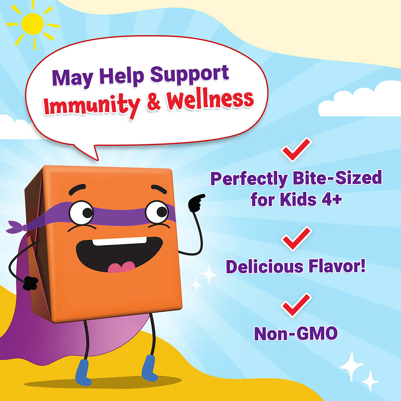 Force Factor Kids Super Chews Immunity Immune Health Apple Berry Burst 60 Soft Chews - Galeri