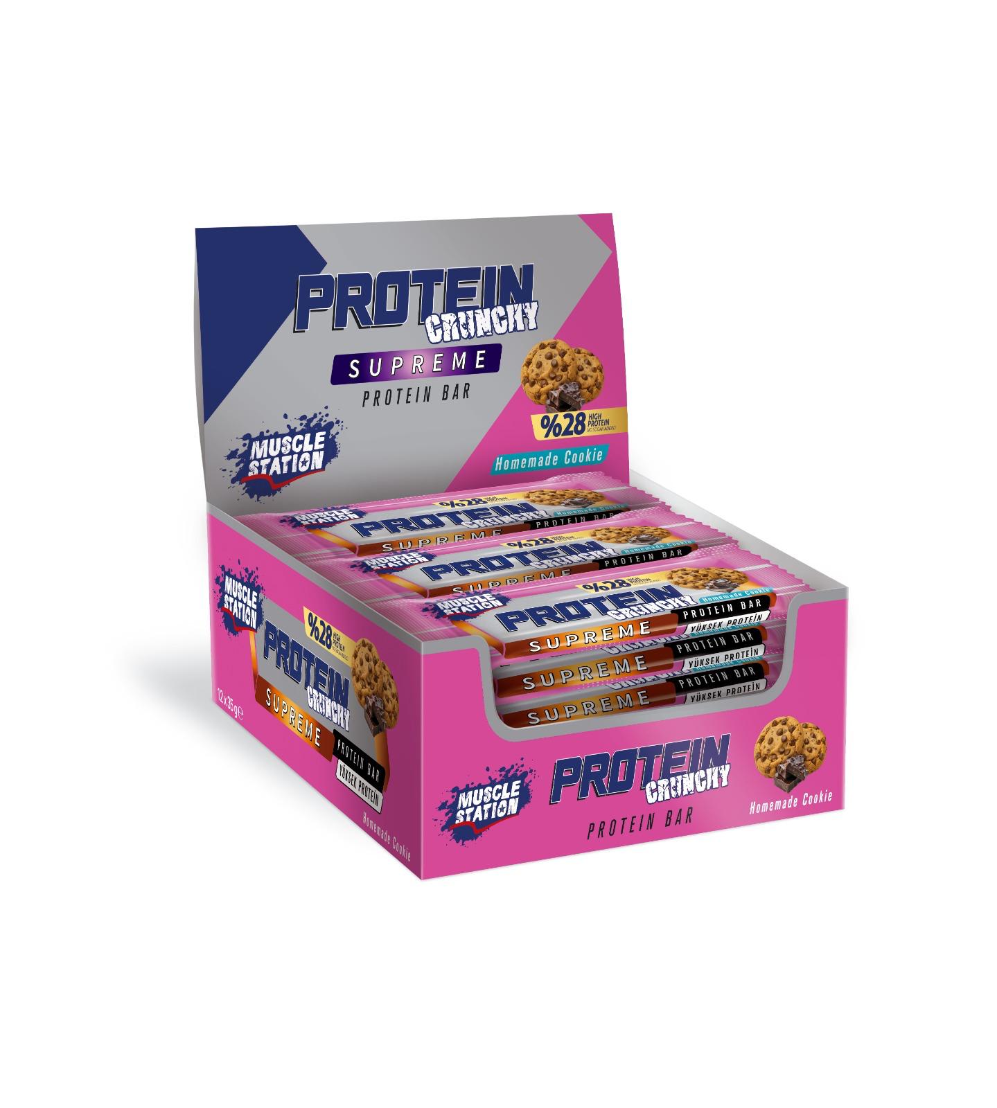 Muscle Station Musclestation Supreme Crunch Ev Kurabiyesi Cikolata 12Li Kutu